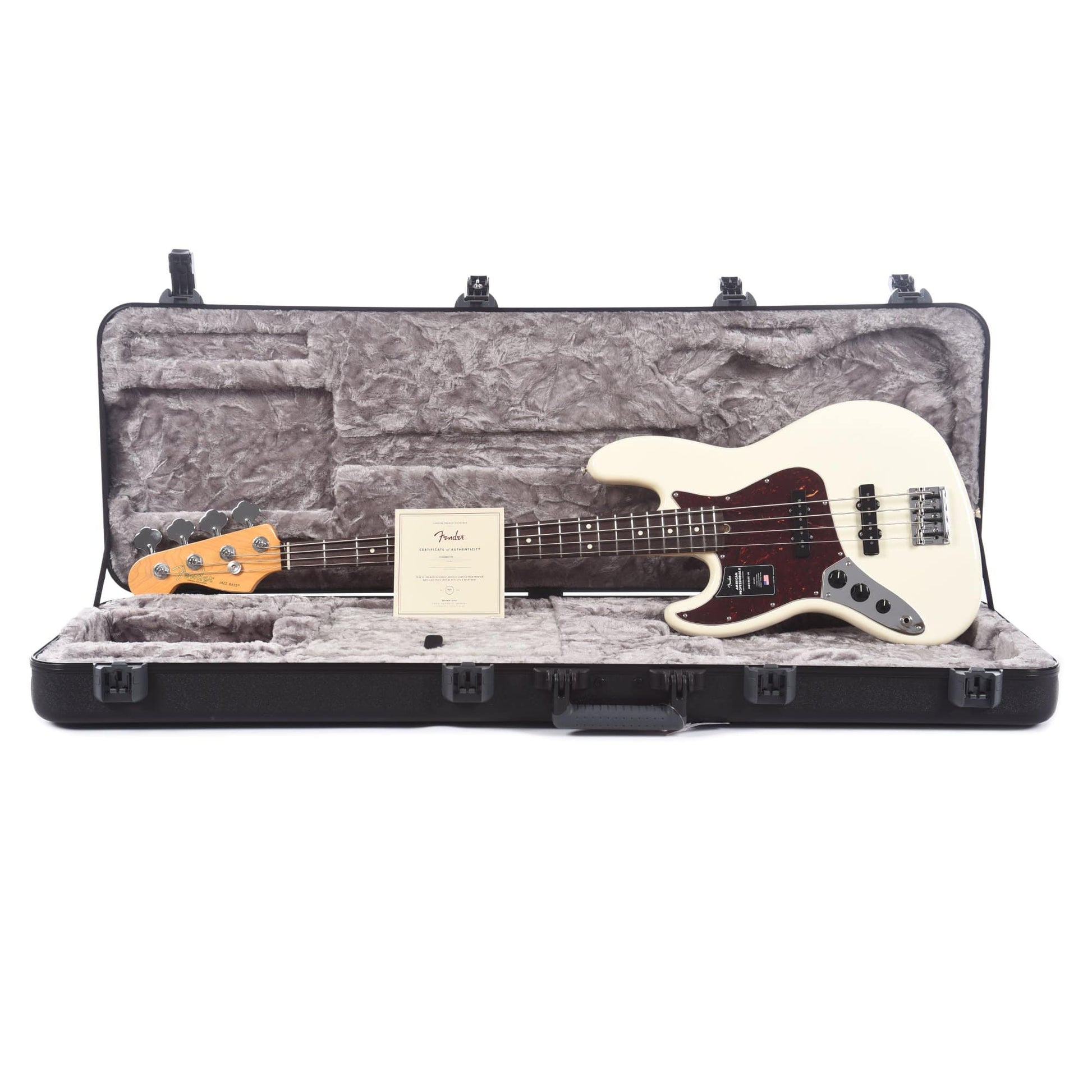 Fender American Professional II Jazz Bass Olympic White LEFTY Bass Guitars / Left-Handed