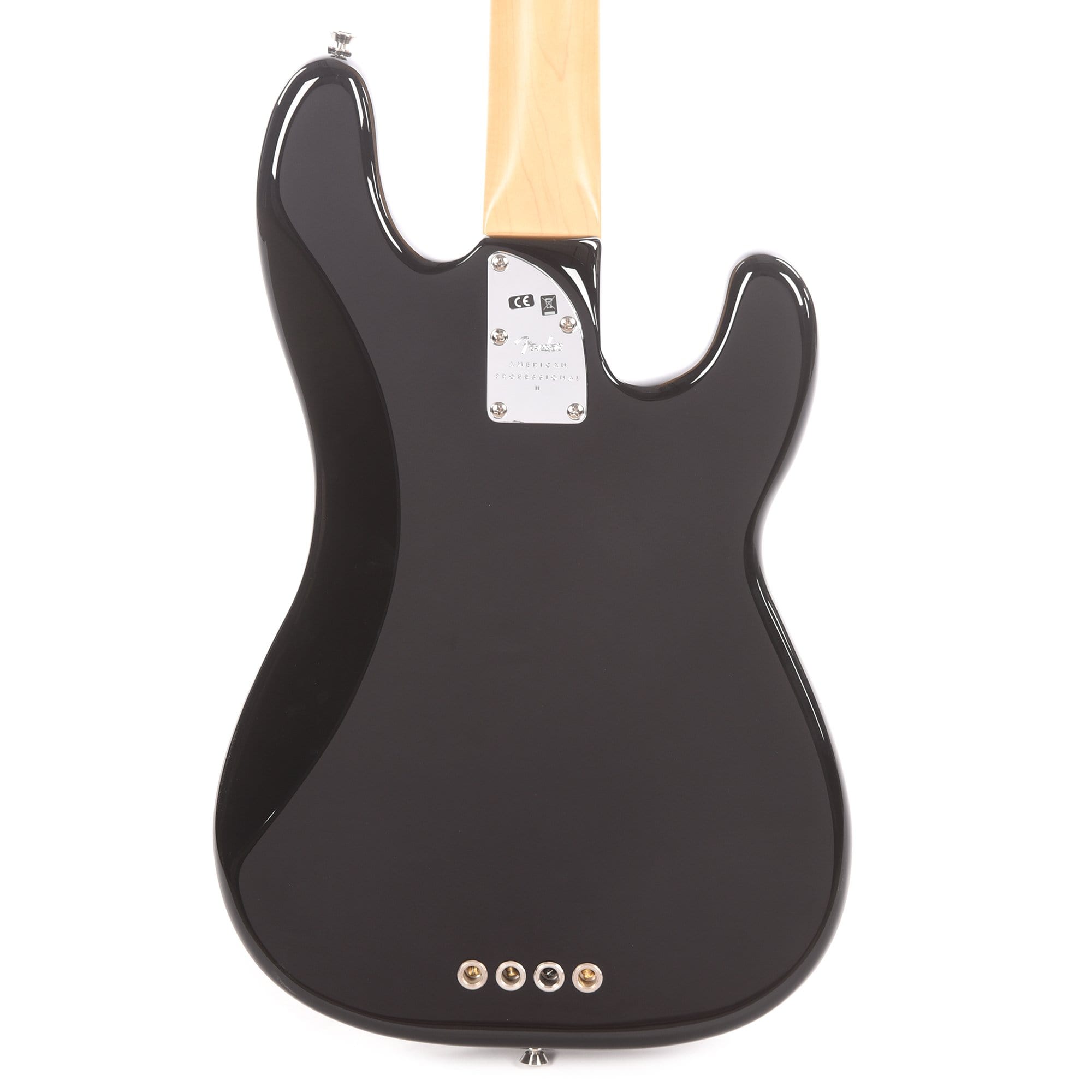 Fender American Professional II Precision Bass Black LEFTY Bass Guitars / Left-Handed