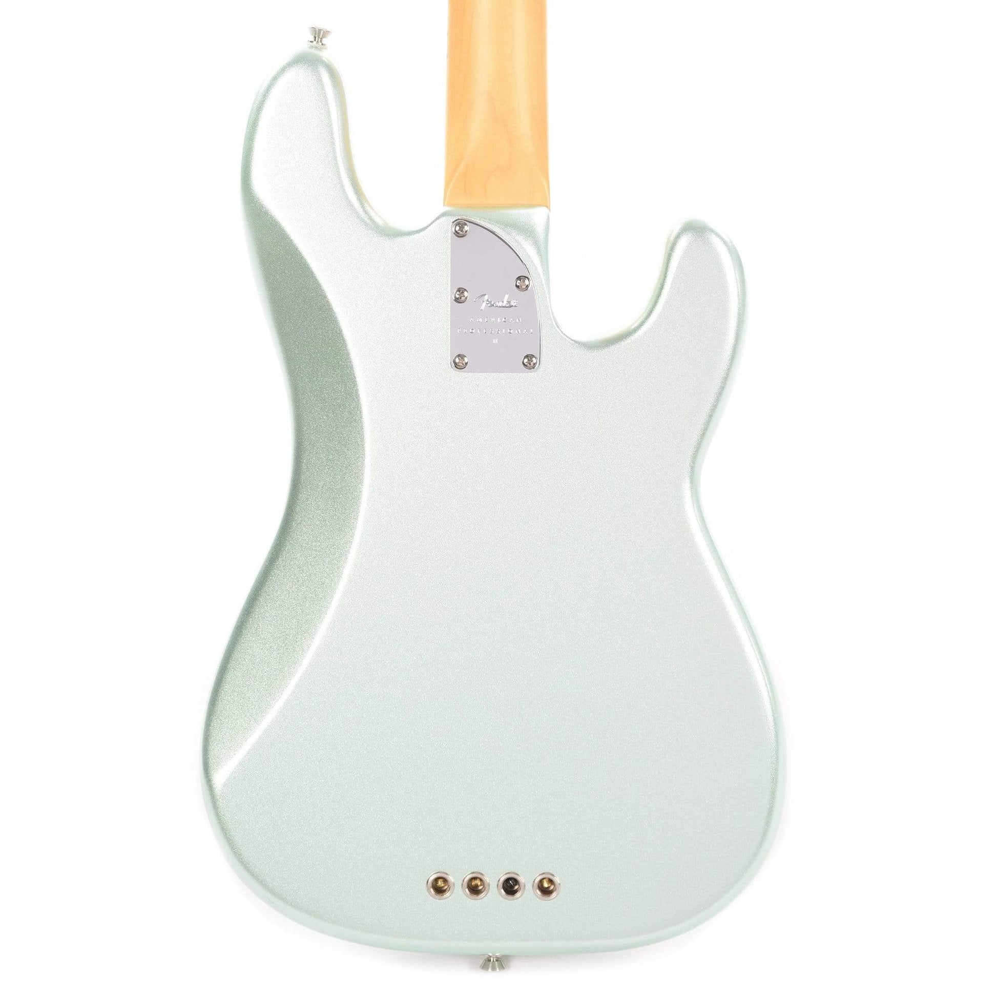 Fender American Professional II Precision Bass Mystic Surf Green LEFTY Bass Guitars / Left-Handed