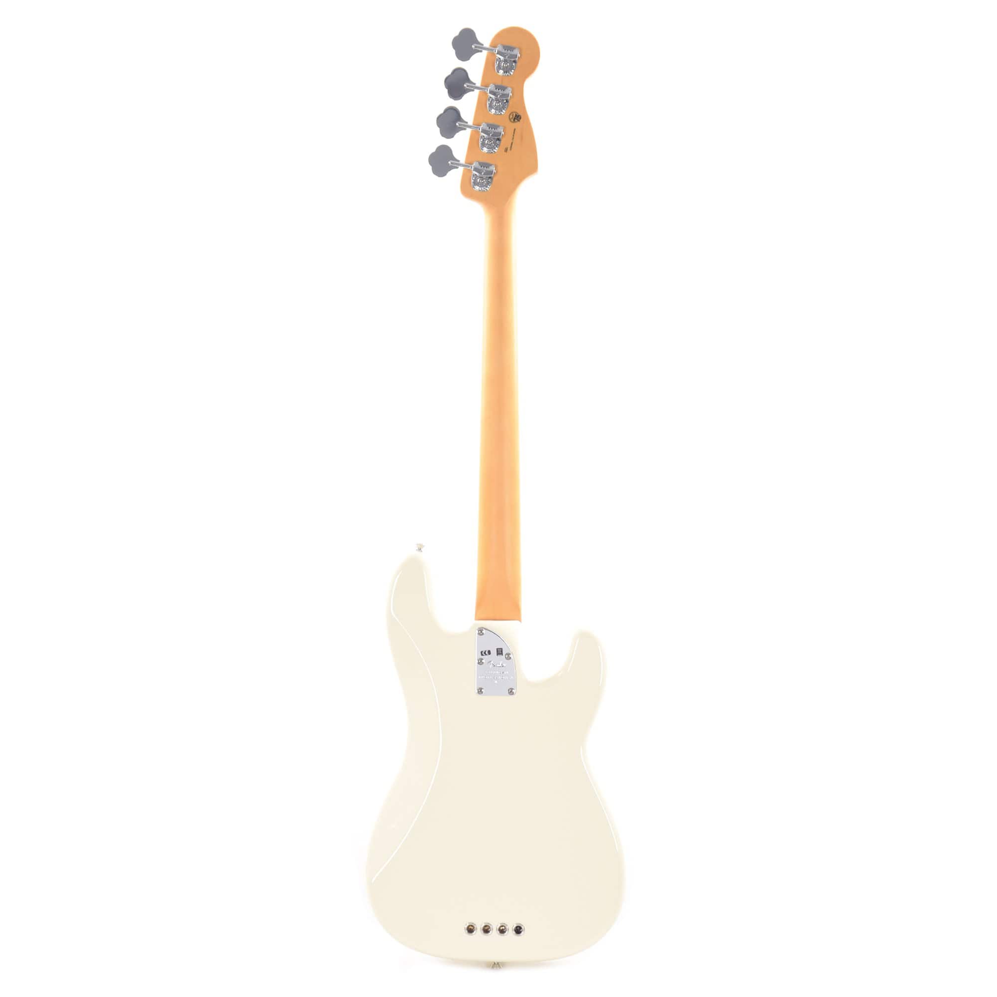 Fender American Professional II Precision Bass Olympic White LEFTY Bass Guitars / Left-Handed