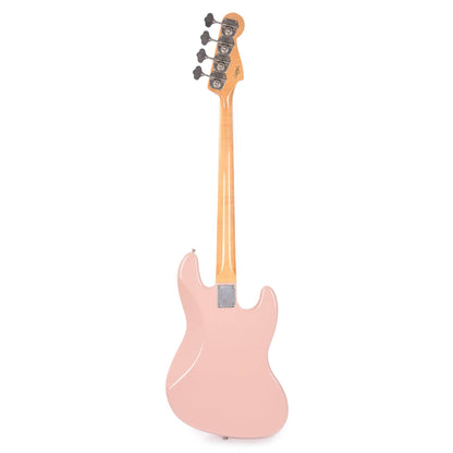 Fender Custom Shop 1960 Jazz Bass LEFTY Deluxe Closet Classic Aged Shell Pink w/Painted Headcap Bass Guitars / Left-Handed
