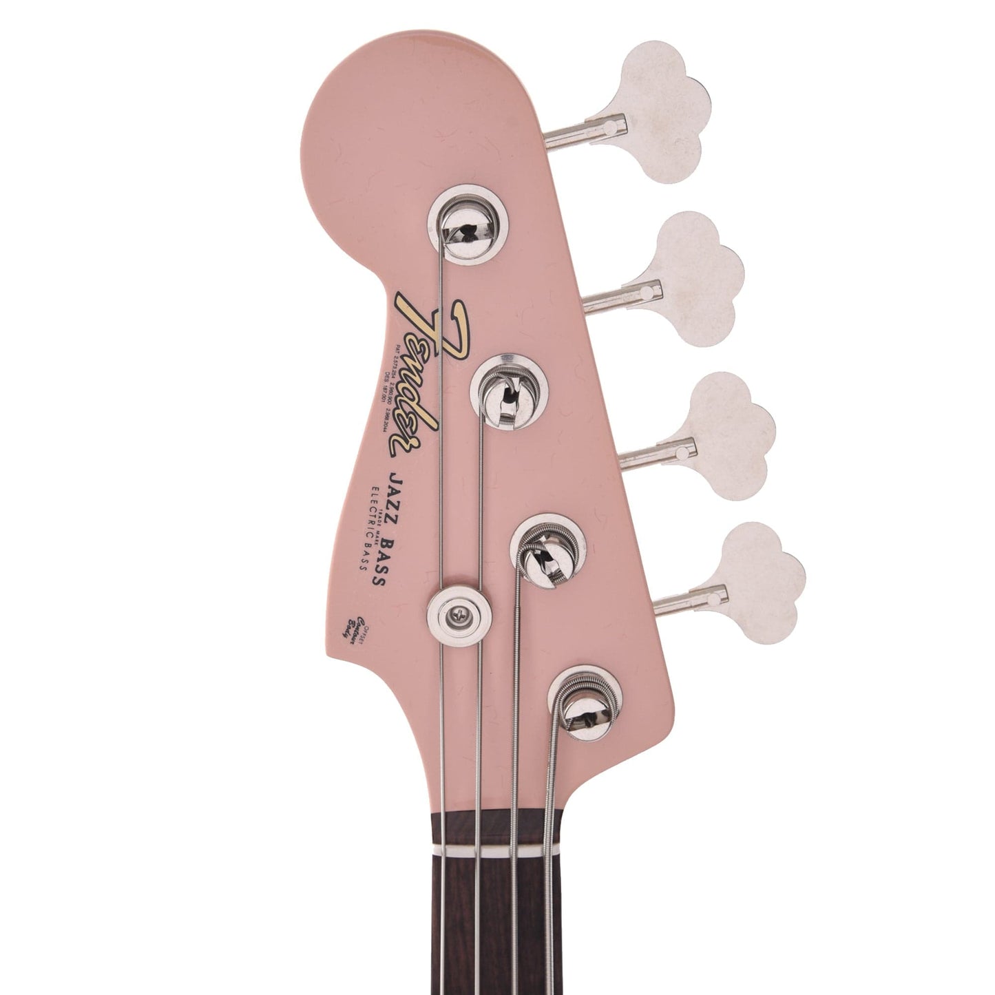Fender Custom Shop 1960 Jazz Bass LEFTY Deluxe Closet Classic Aged Shell Pink w/Painted Headcap Bass Guitars / Left-Handed