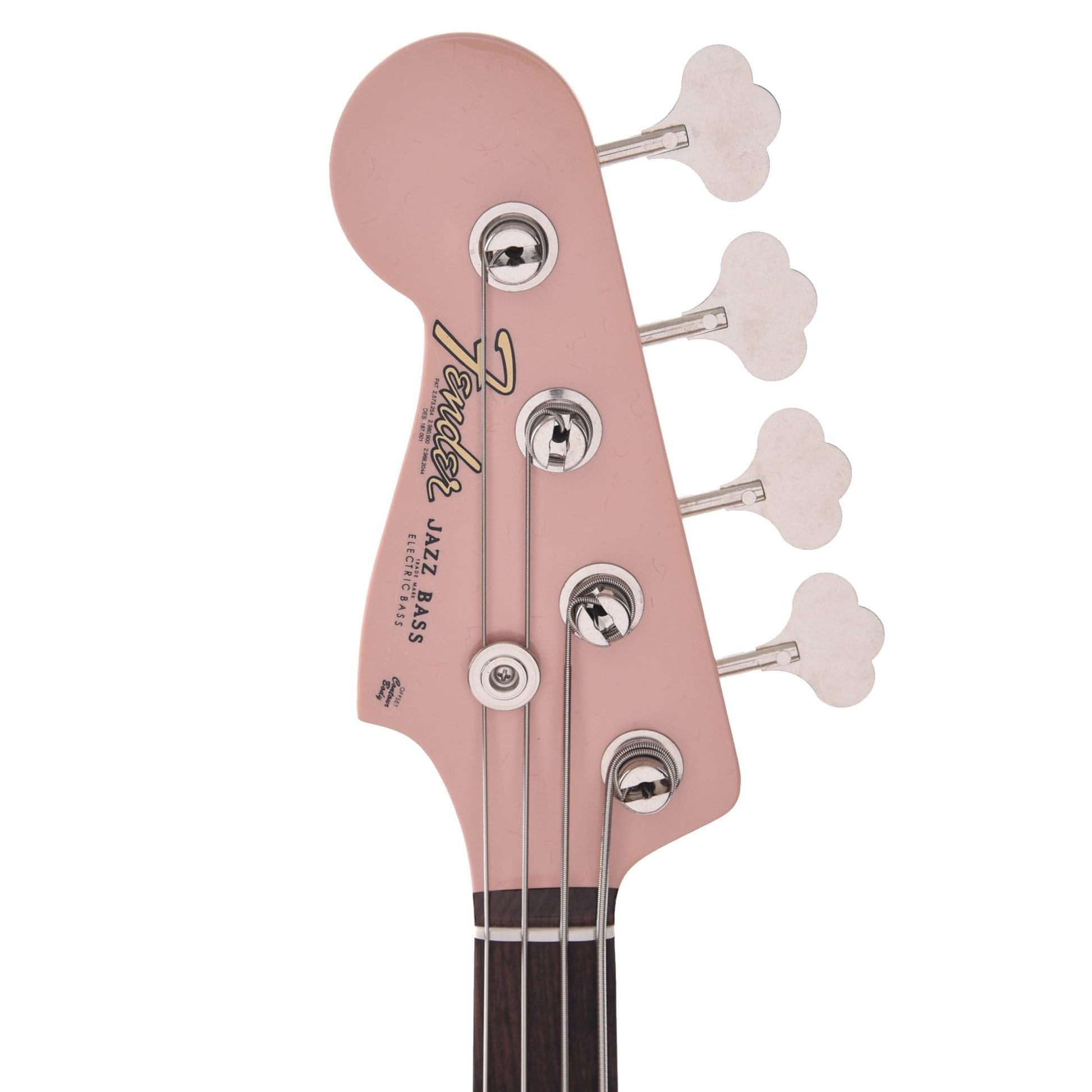 Fender Custom Shop 1960 Jazz Bass LEFTY Deluxe Closet Classic Aged Shell Pink w/Painted Headcap Bass Guitars / Left-Handed