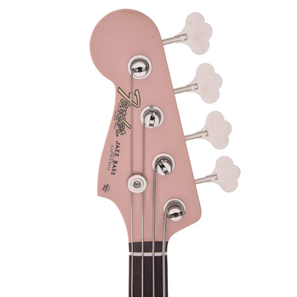 Fender Custom Shop 1960 Jazz Bass LEFTY Deluxe Closet Classic Aged Shell Pink w/Painted Headcap Bass Guitars / Left-Handed