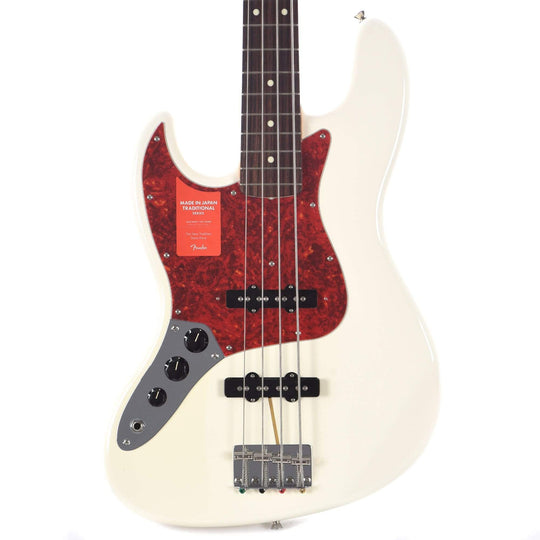 Fender MIJ Traditional 60s Jazz Bass LEFTY Arctic White Bass Guitars / Left-Handed