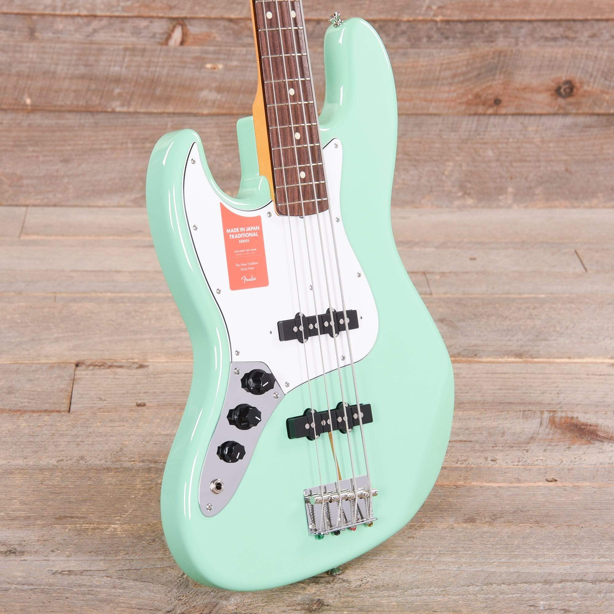 Fender MIJ Traditional 60s Jazz Bass RW Surf Green LEFTY w/Gig Bag Bass Guitars / Left-Handed