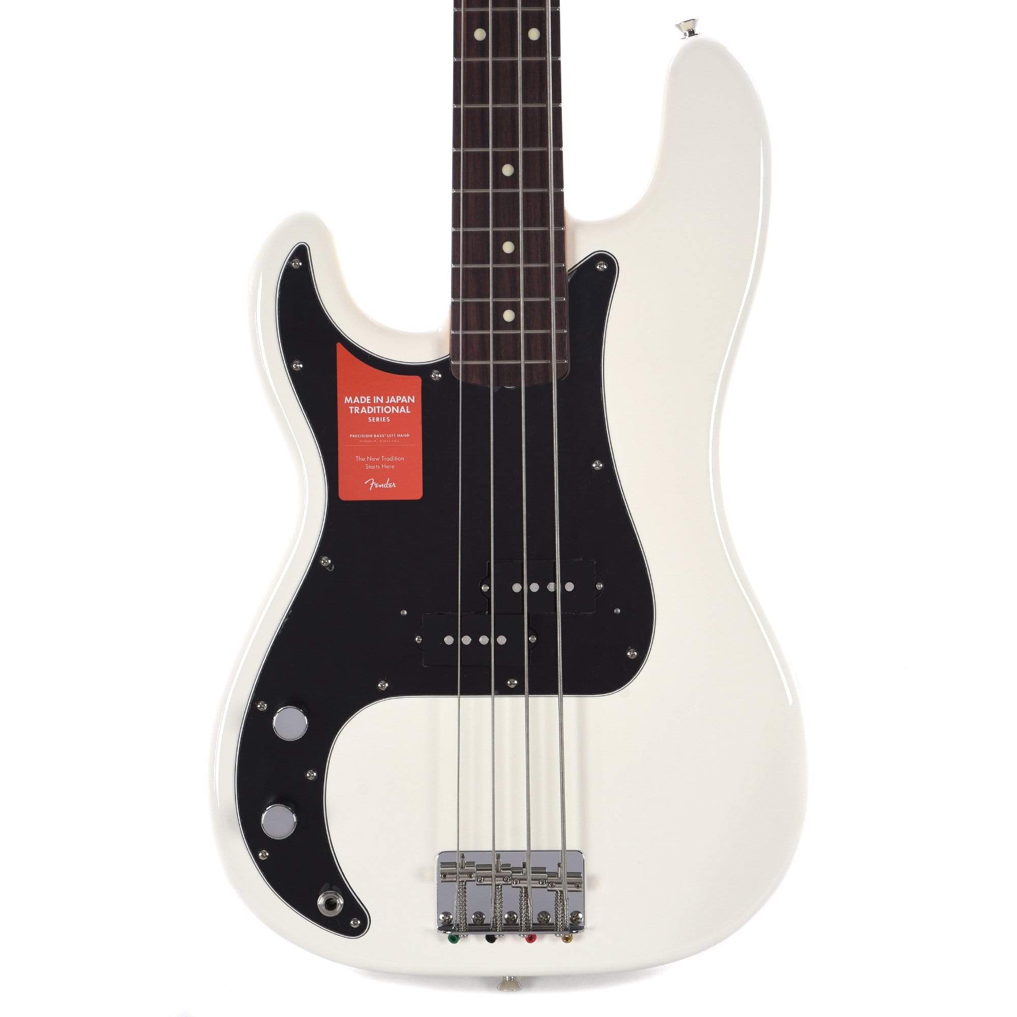 Fender MIJ Traditional 60s Precison Bass Arctic White LEFTY Bass Guitars / Left-Handed
