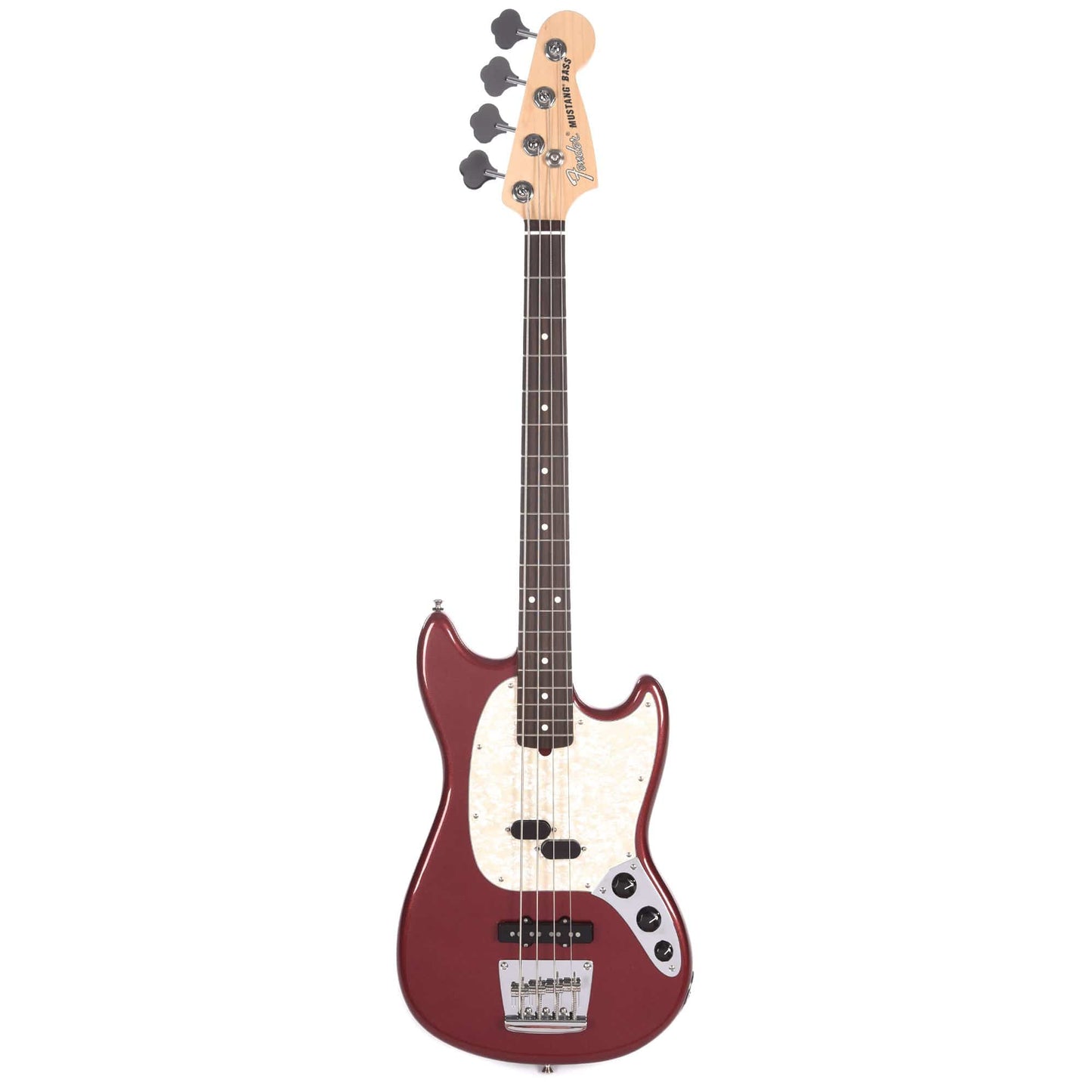 Fender American Performer Mustang Bass Aubergine Bass Guitars / Short Scale