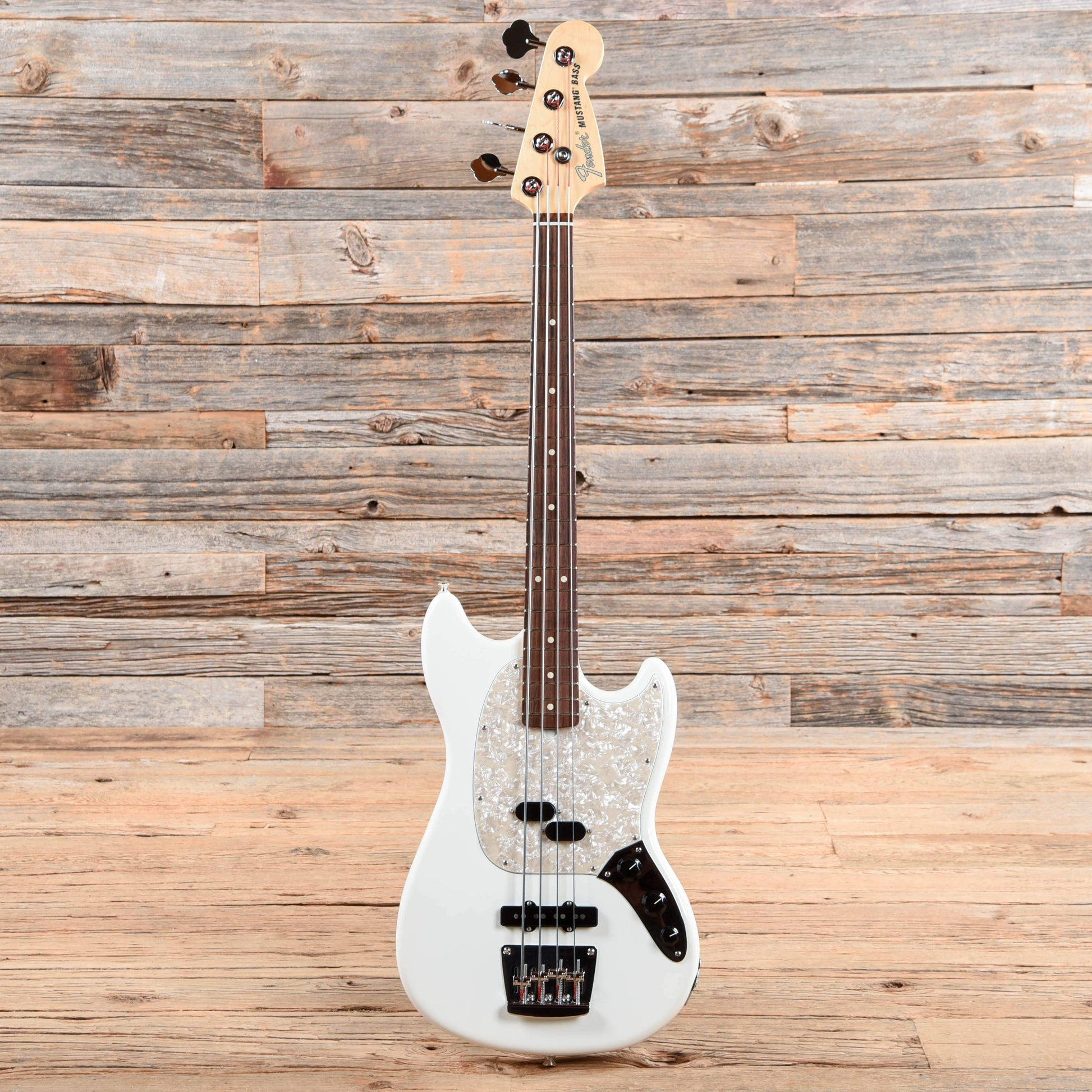 Fender American Performer Mustang Bass Olympic White 2020 Bass Guitars / Short Scale