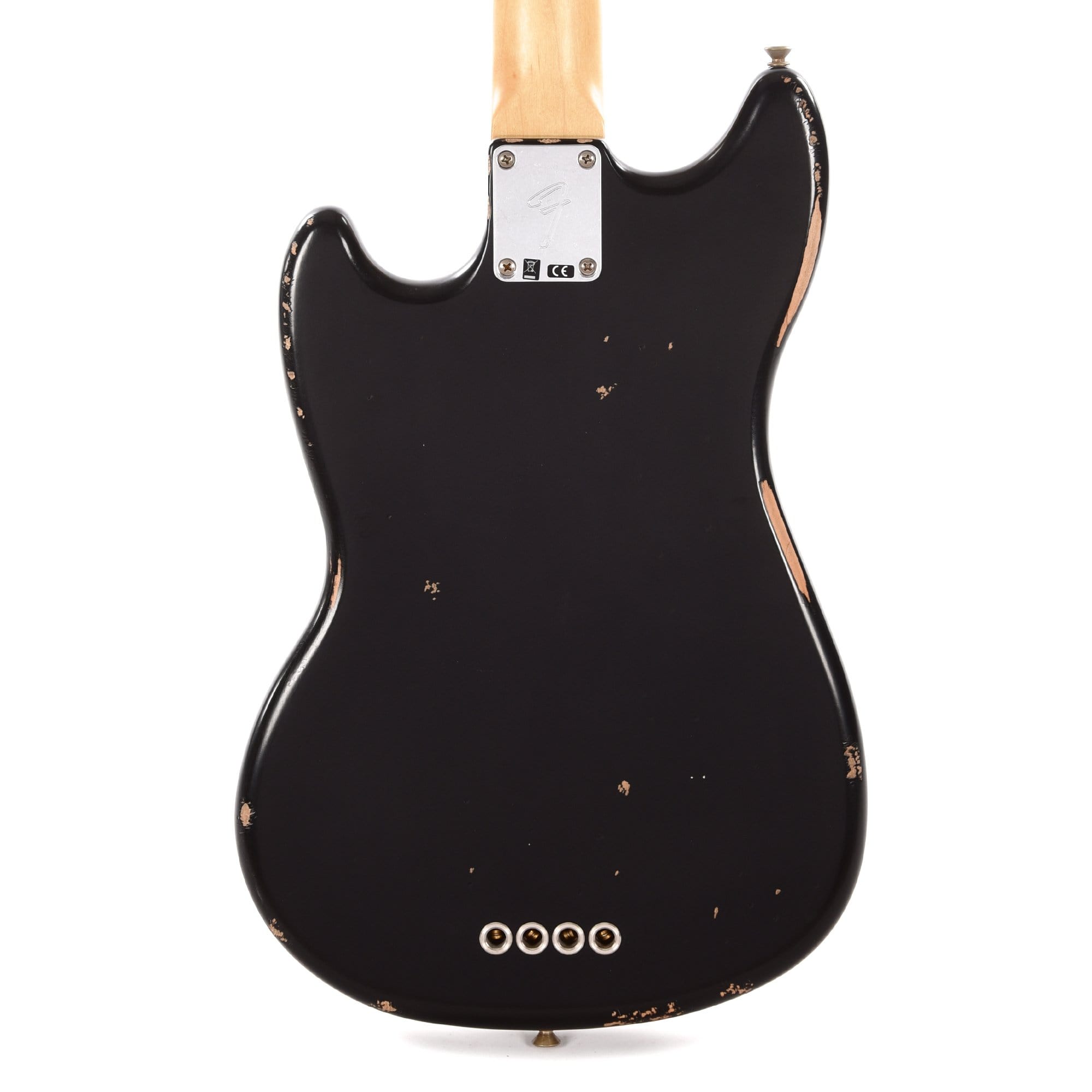Fender Artist Justin Meldal-Johnsen Mustang Bass Black Bass Guitars / Short Scale