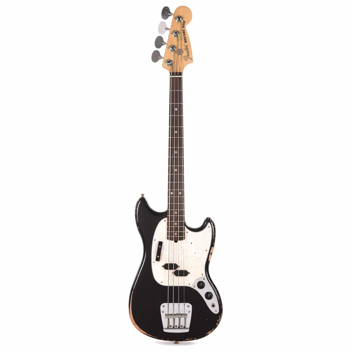 Fender Artist Justin Meldal-Johnsen Mustang Bass Black Bass Guitars / Short Scale