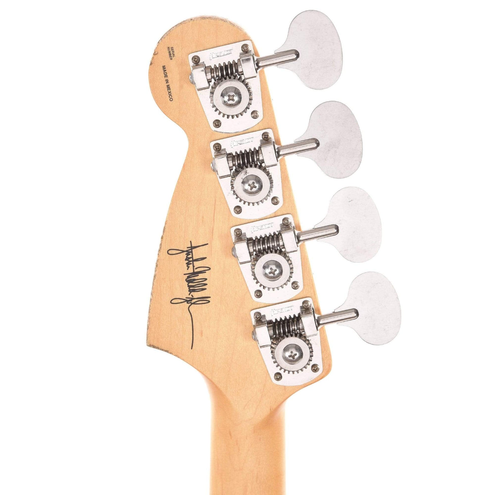 Fender Artist Justin Meldal-Johnsen Mustang Bass Black Bass Guitars / Short Scale