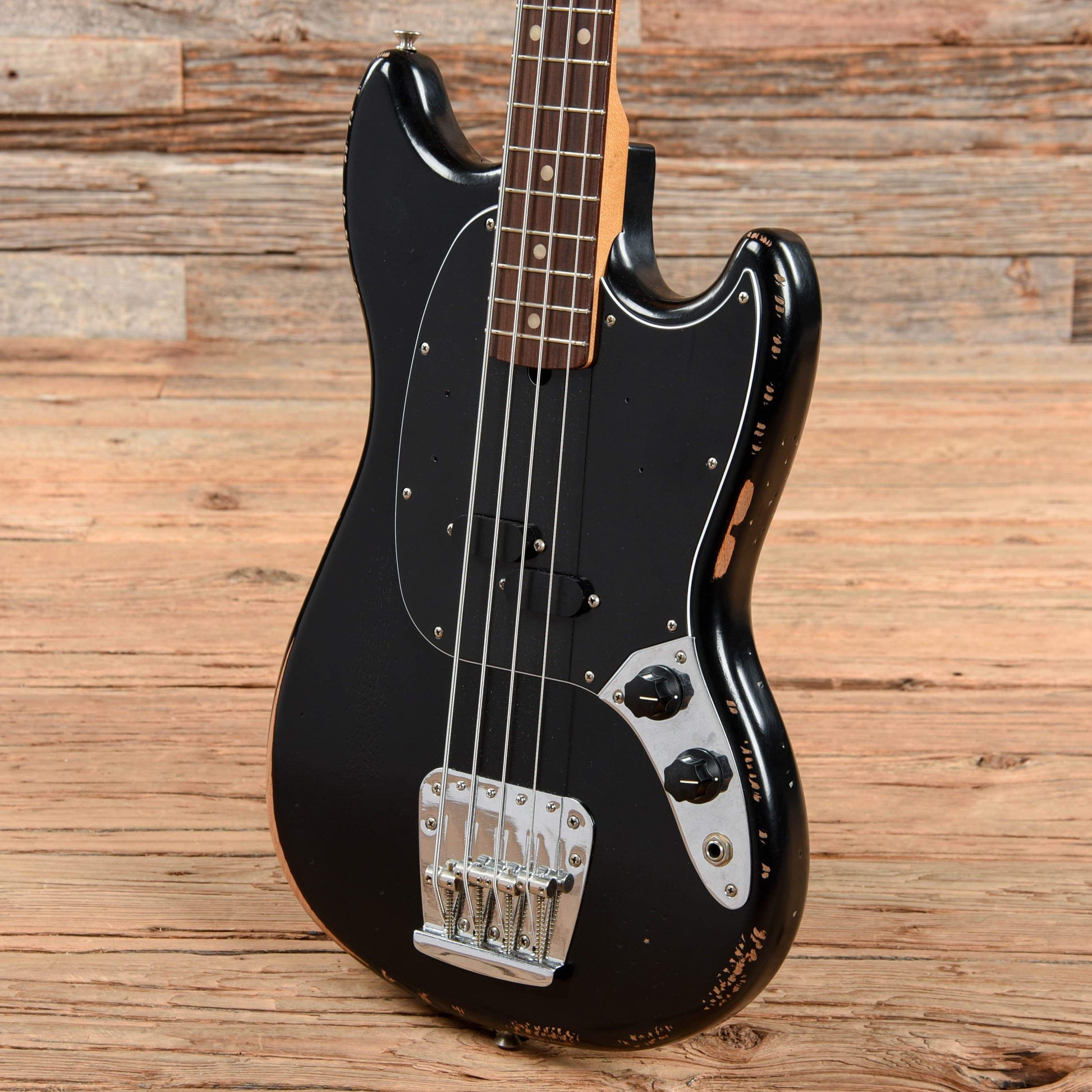 Fender Artist Justin Meldal-Johnsen Mustang Bass Black 2020 Bass Guitars / Short Scale