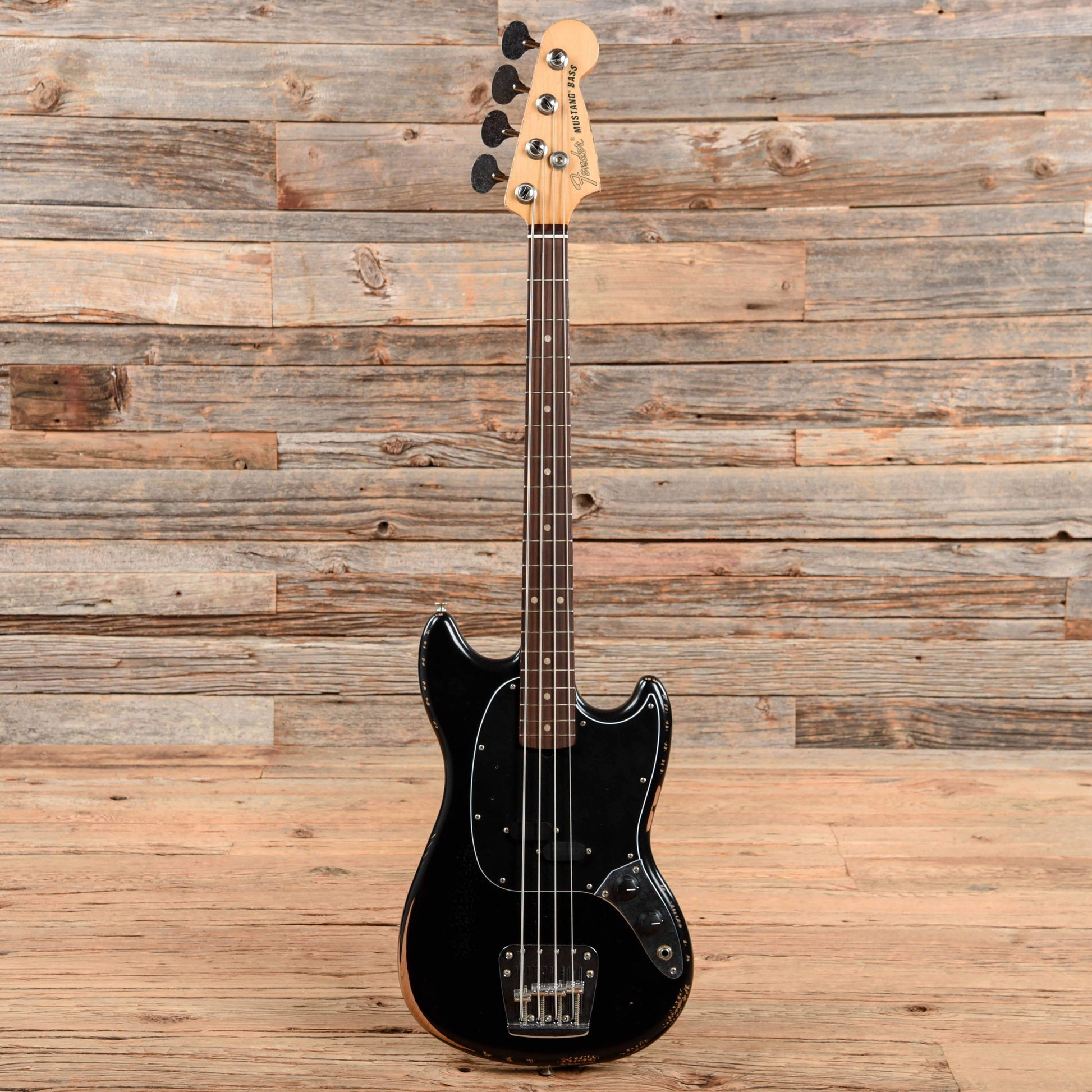 Fender Artist Justin Meldal-Johnsen Mustang Bass Black 2020 Bass Guitars / Short Scale