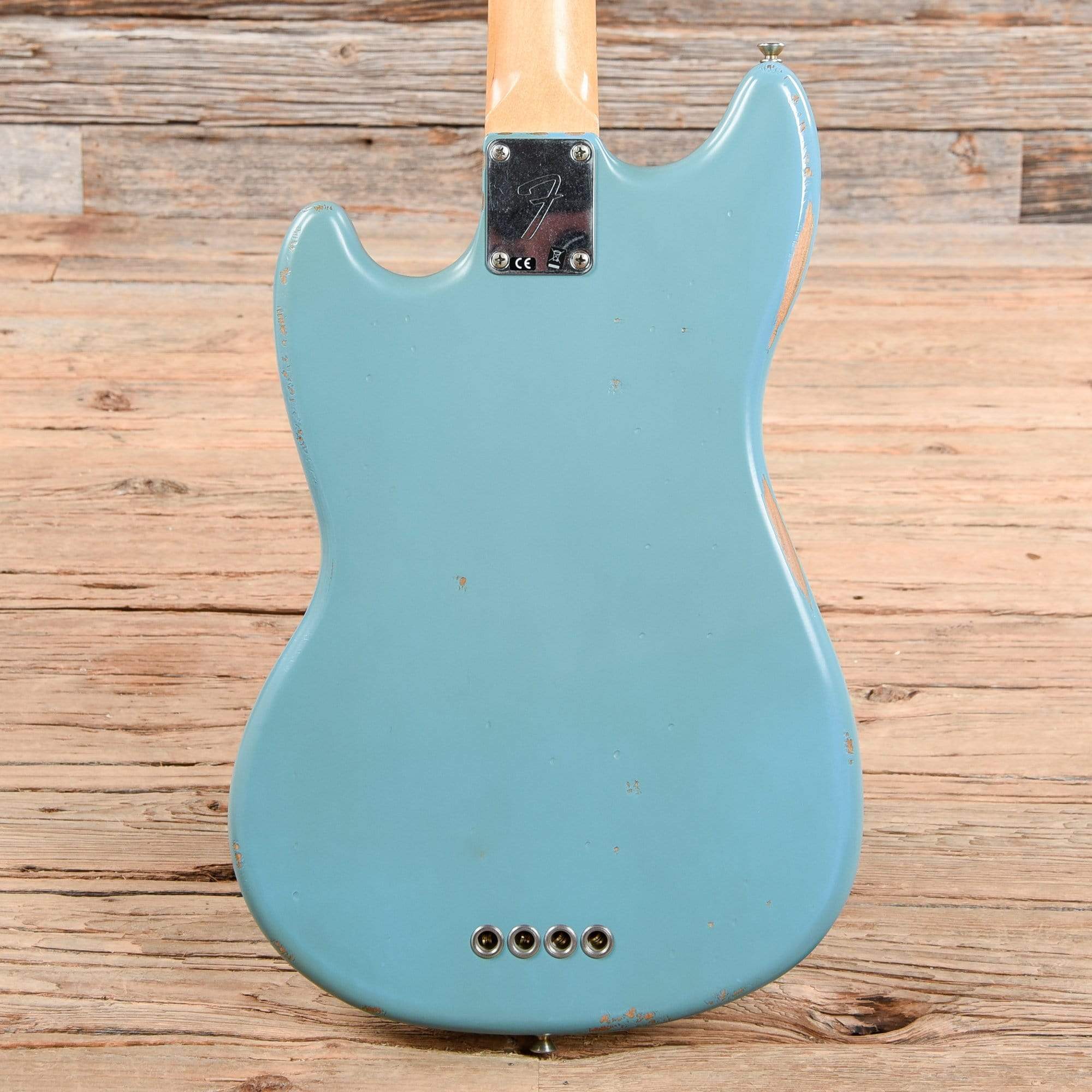 Fender Justin Meldal-Johnsen Road Worn Mustang Bass Daphne Blue 2018 Bass Guitars / Short Scale