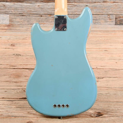 Fender Justin Meldal-Johnsen Road Worn Mustang Bass Daphne Blue 2018 Bass Guitars / Short Scale