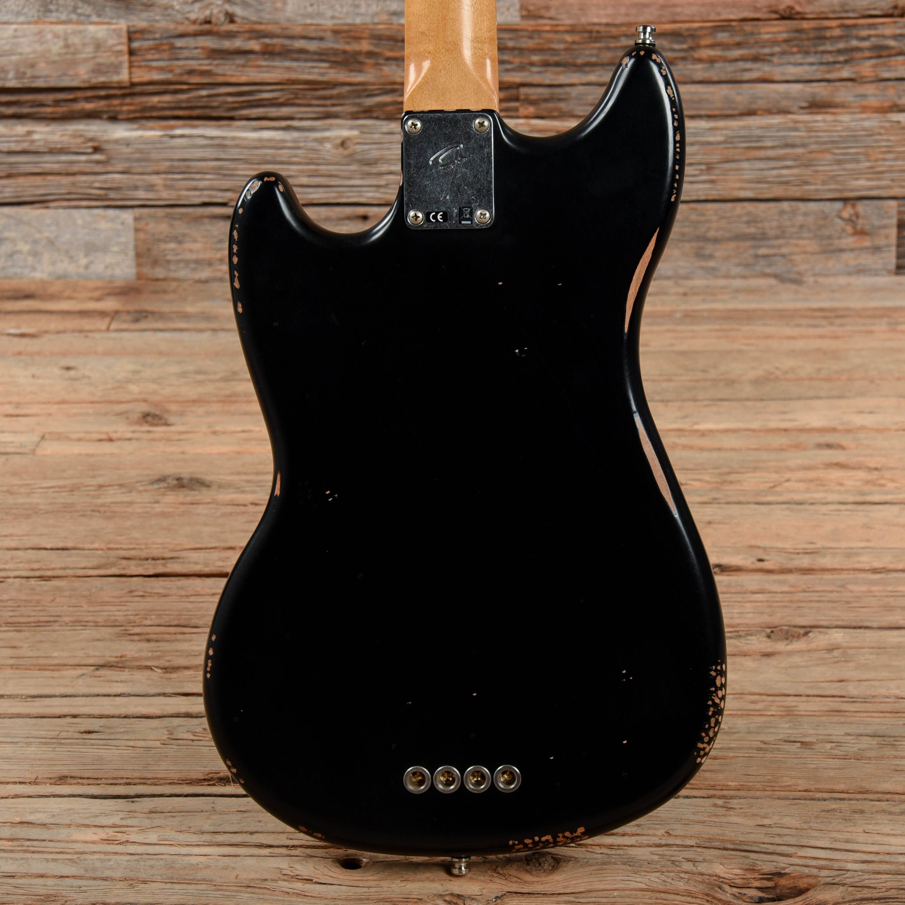 Fender Justin Meldal-Johnsen Road Worn Signature Mustang Bass Black 2020 Bass Guitars / Short Scale