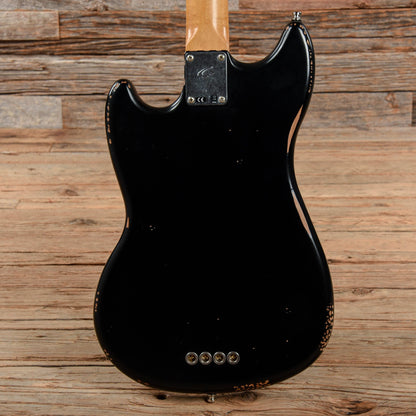 Fender Justin Meldal-Johnsen Road Worn Signature Mustang Bass Black 2020 Bass Guitars / Short Scale