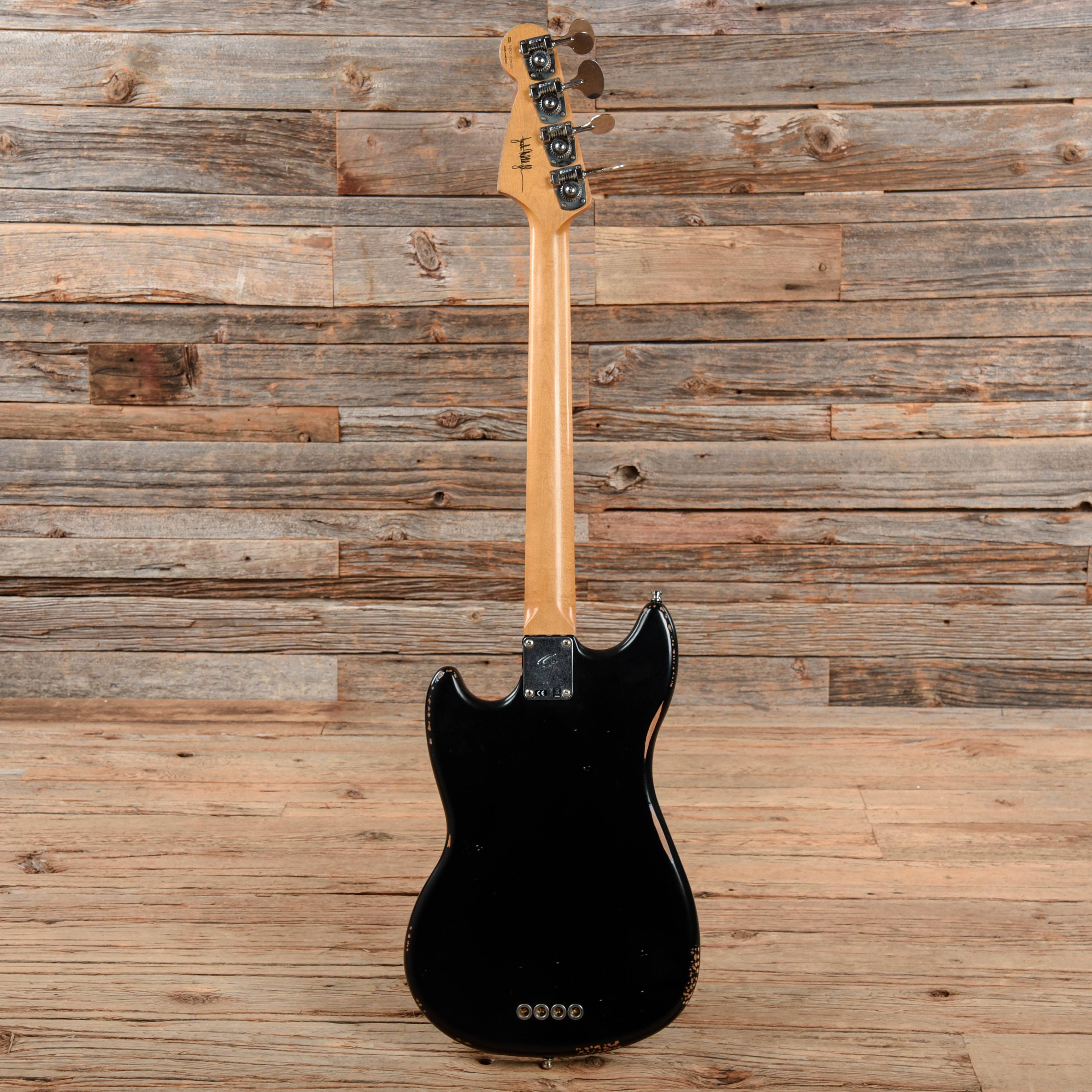 Fender Justin Meldal-Johnsen Road Worn Signature Mustang Bass Black 2020 Bass Guitars / Short Scale