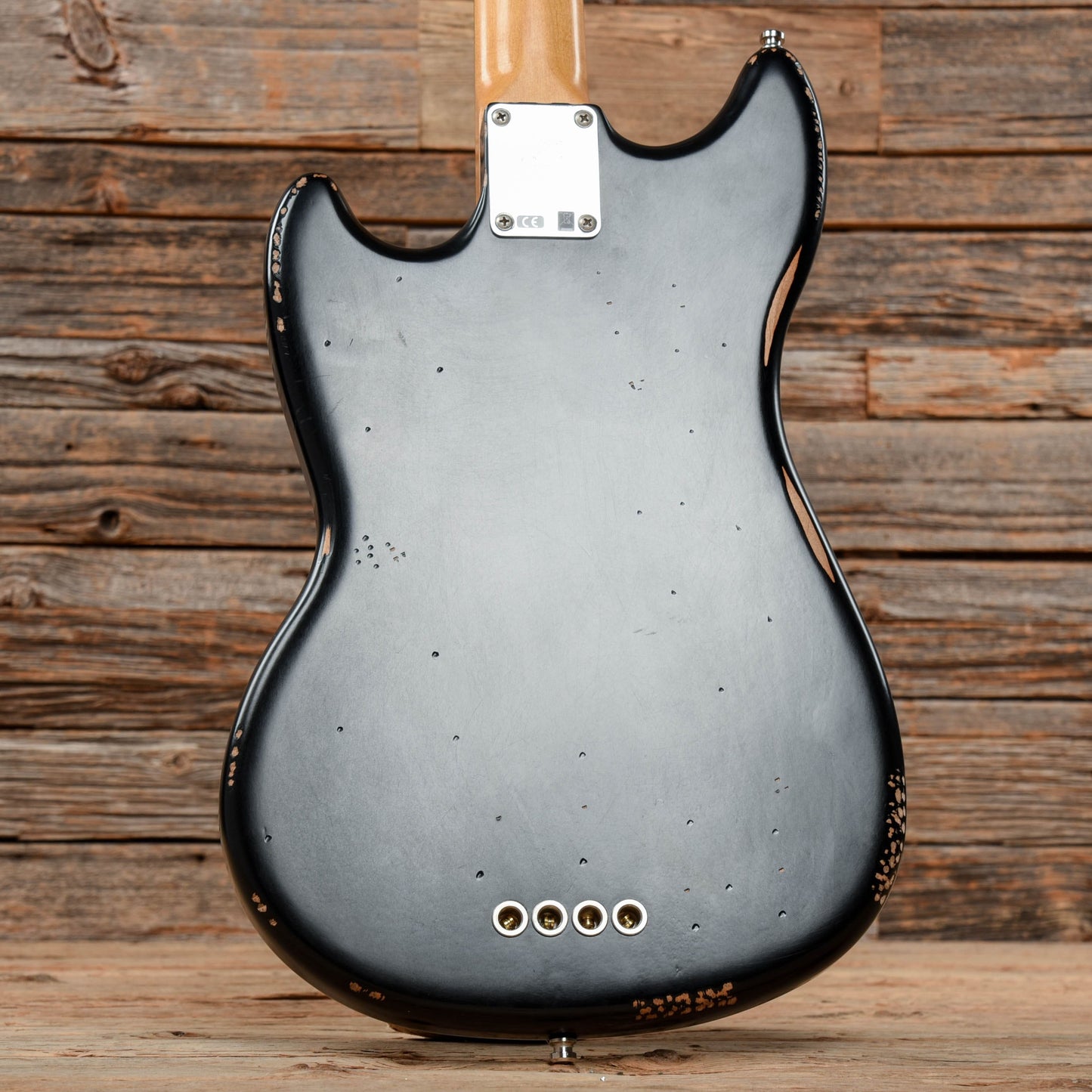 Fender Justin Meldal-Johnsen Road Worn Signature Mustang Bass Black 2020 Bass Guitars / Short Scale