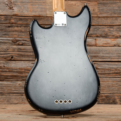 Fender Justin Meldal-Johnsen Road Worn Signature Mustang Bass Black 2020 Bass Guitars / Short Scale