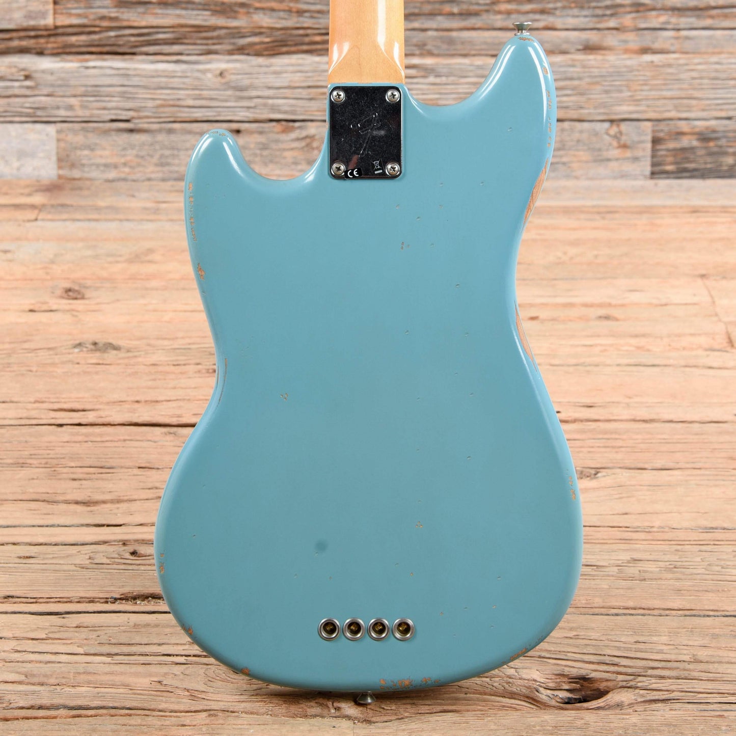 Fender Justin Meldal-Johnsen Road Worn Signature Mustang Bass Daphne Blue 2018 Bass Guitars / Short Scale