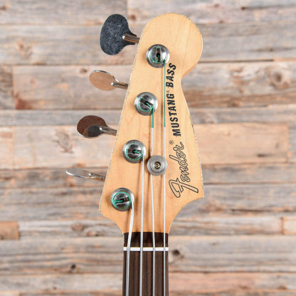 Fender Justin Meldal-Johnsen Road Worn Signature Mustang Bass Daphne Blue 2018 Bass Guitars / Short Scale