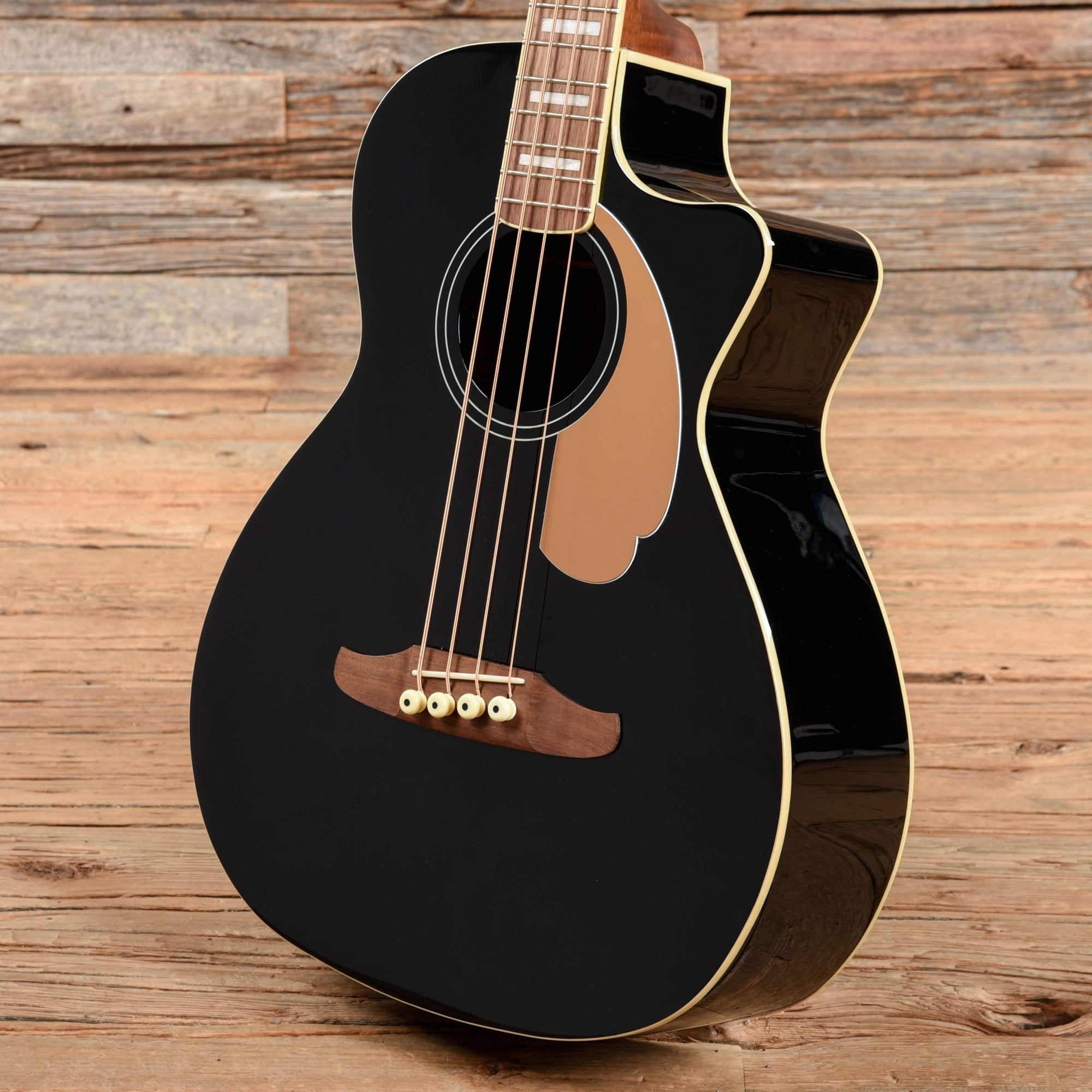 Fender Kingman Bass V2 JTB WN Black 2019 Chicago Music Exchange