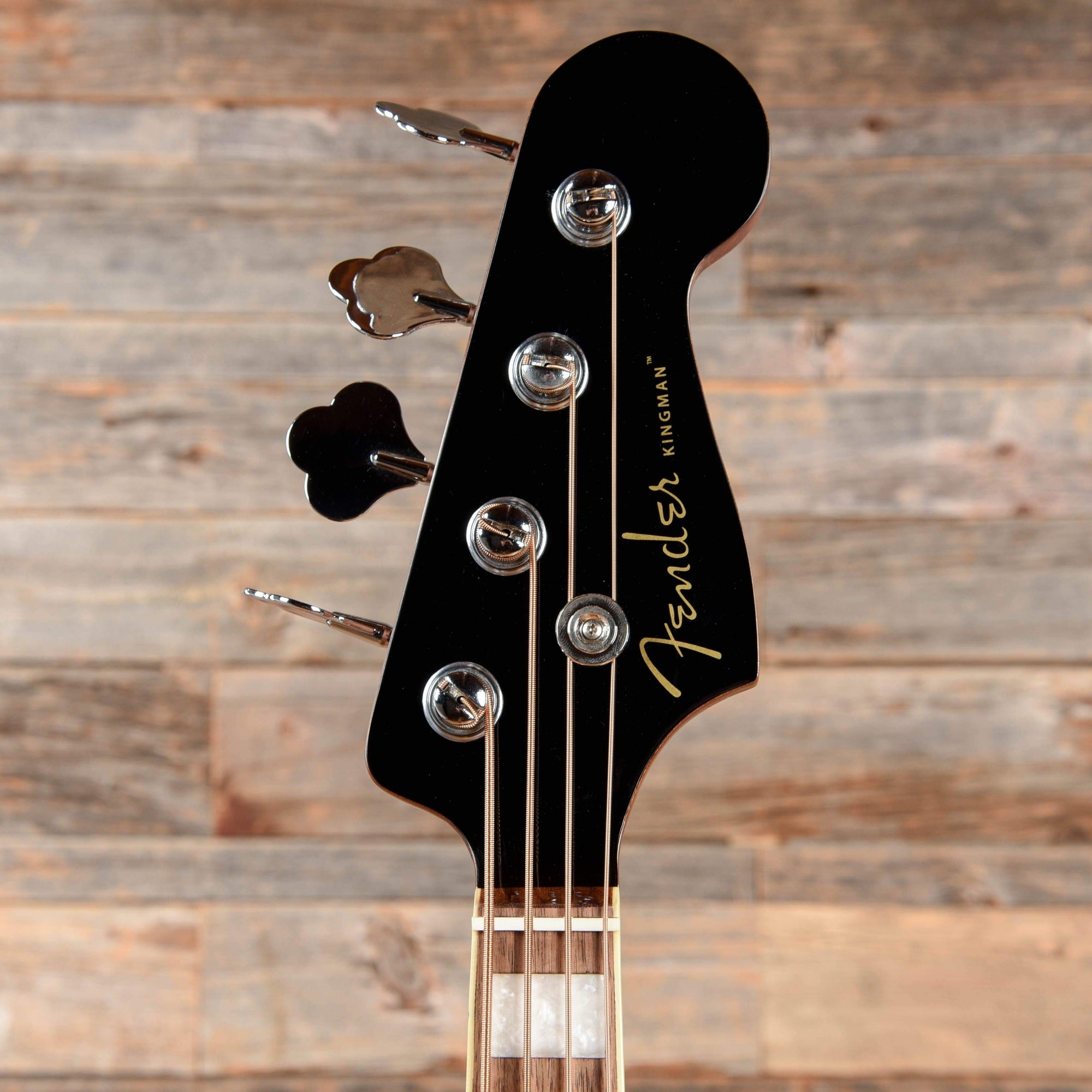 Fender Kingman Bass V2 JTB WN Black 2019 Chicago Music Exchange