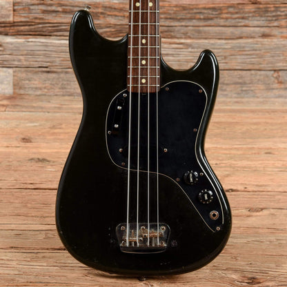 Fender Musicmaster Bass Black 1978 Bass Guitars / Short Scale