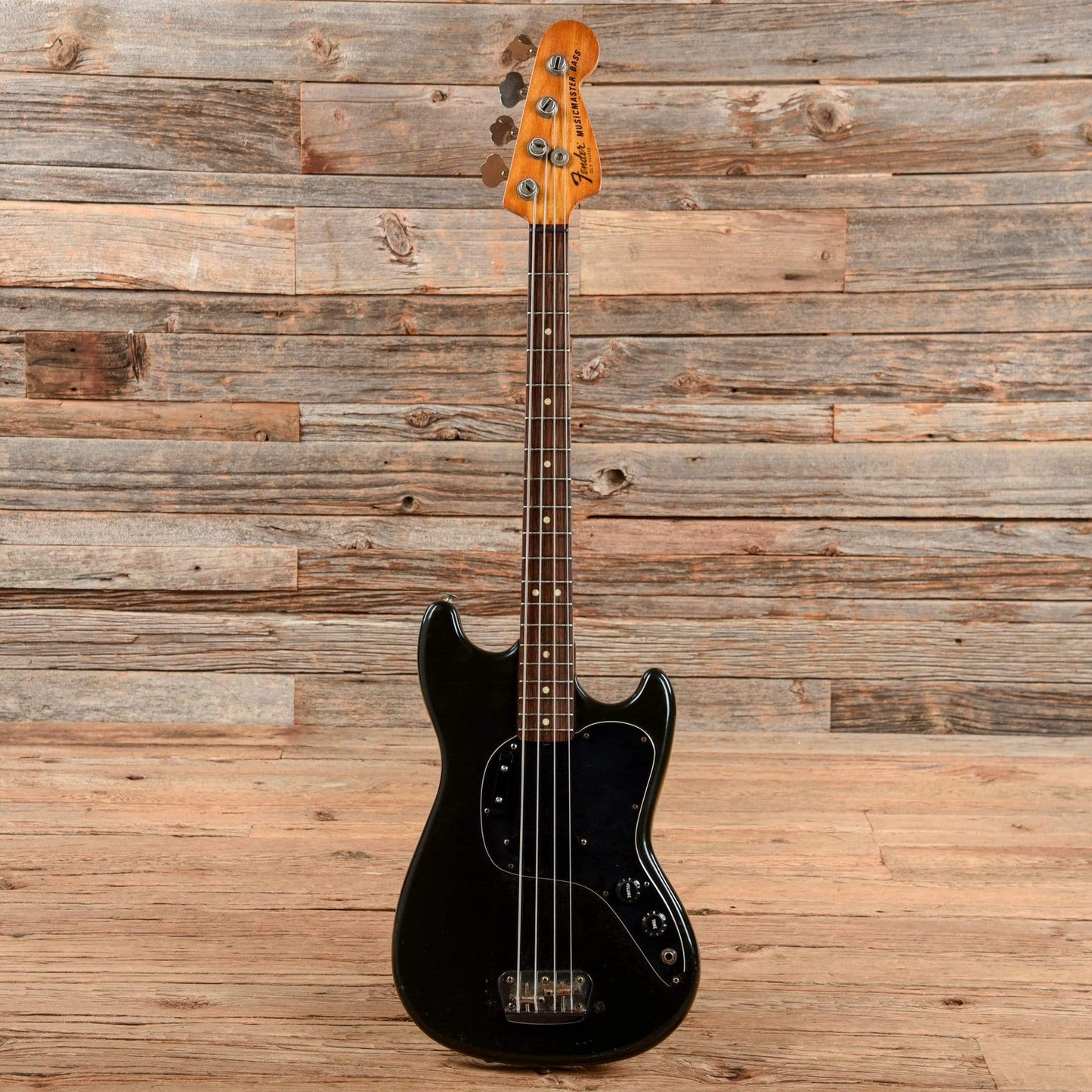 Fender Musicmaster Bass Black 1978 Bass Guitars / Short Scale