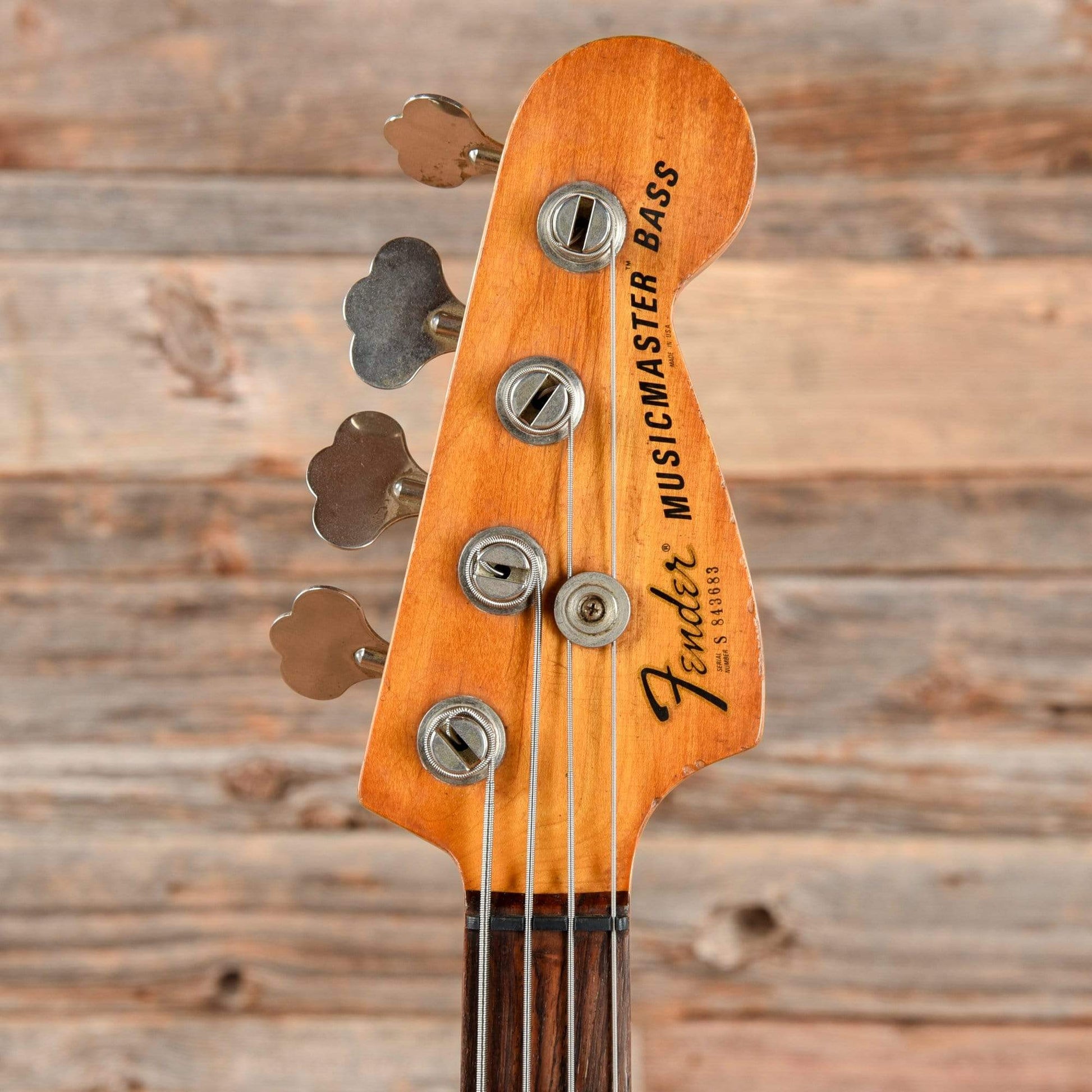 Fender Musicmaster Bass Black 1978 Bass Guitars / Short Scale