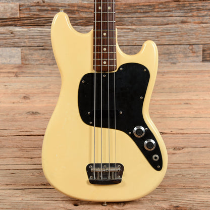 Fender Musicmaster Bass White 1975 Bass Guitars / Short Scale
