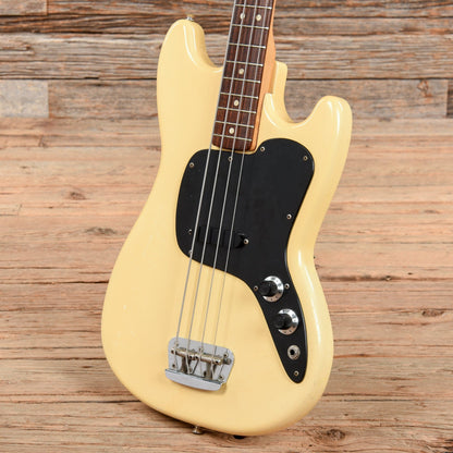 Fender Musicmaster Bass White 1975 Bass Guitars / Short Scale