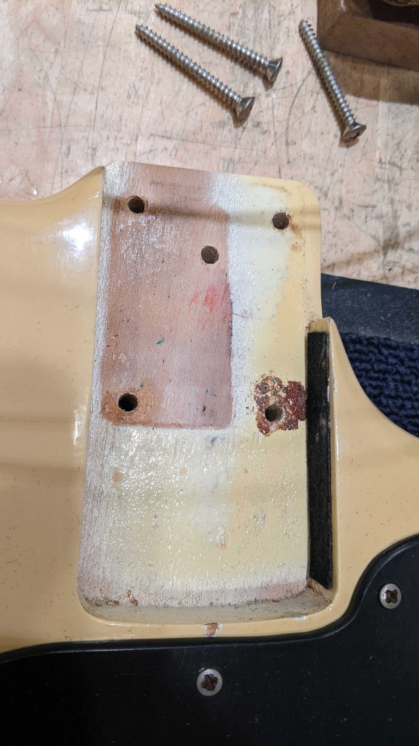 Fender Musicmaster Bass White 1975 Bass Guitars / Short Scale