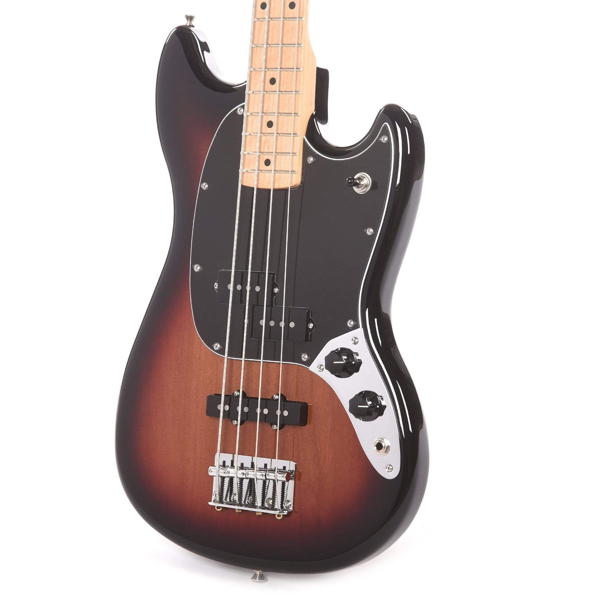 Fender Player Mustang Bass PJ 3-Color Sunburst w/3-Ply Black Pickguard Bass Guitars / Short Scale
