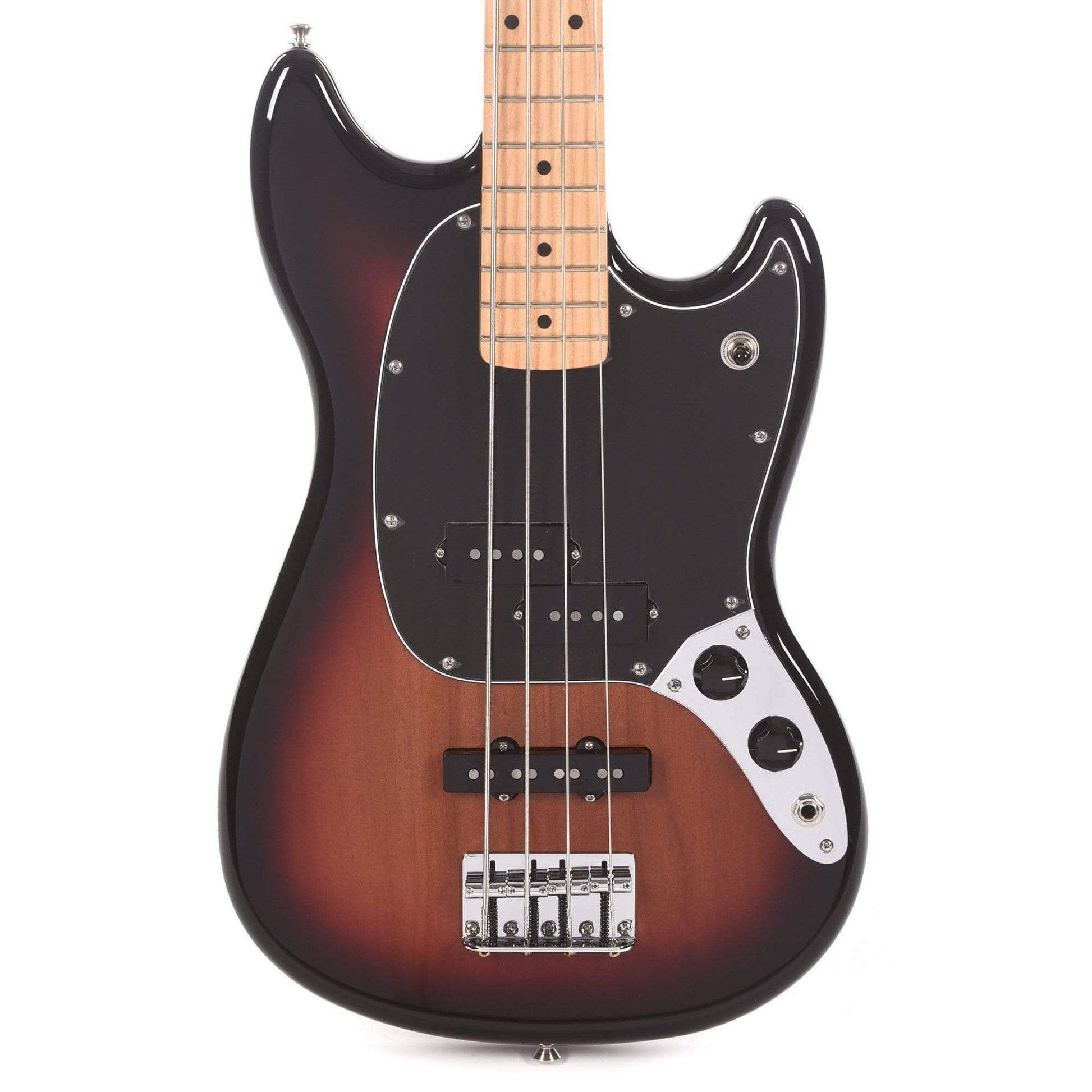 Fender Player Mustang Bass PJ 3-Color Sunburst w/3-Ply Black Pickguard Bass Guitars / Short Scale