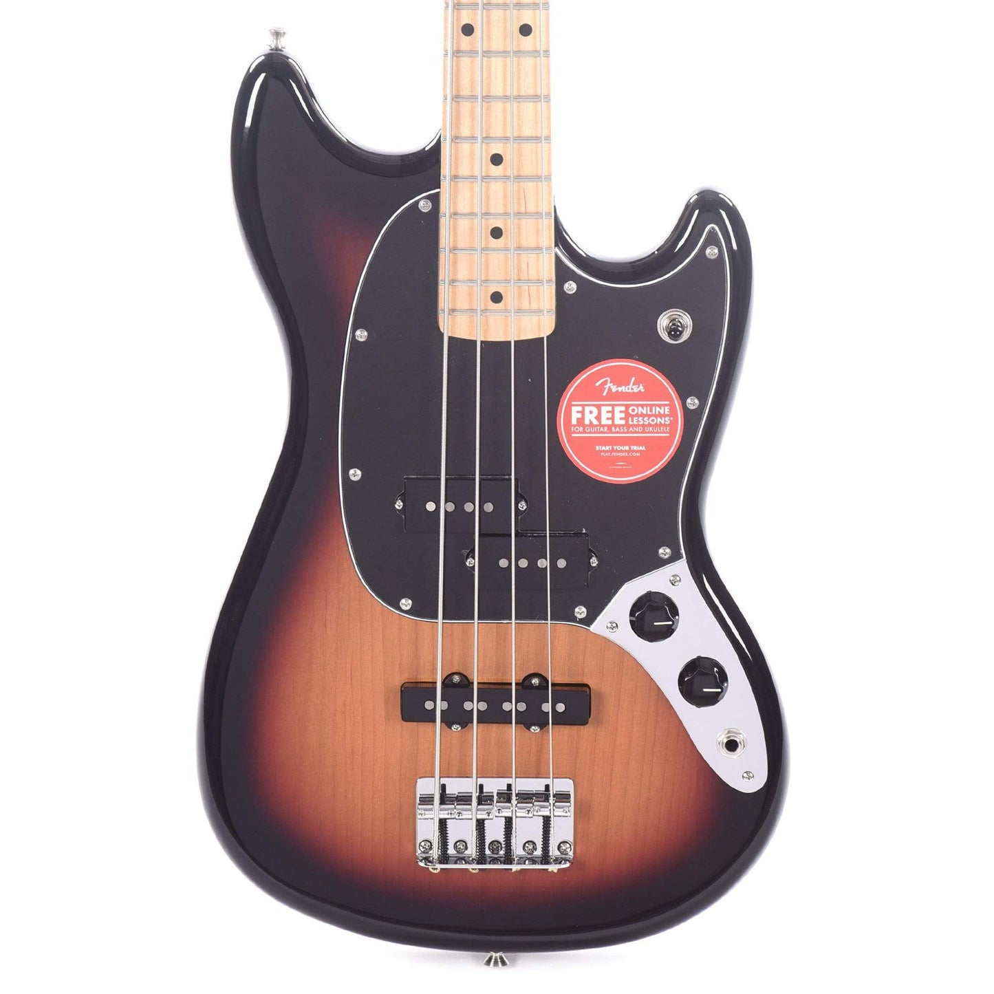 Fender Player Mustang Bass PJ 3-Color Sunburst w/3-Ply Black Pickguard Bass Guitars / Short Scale