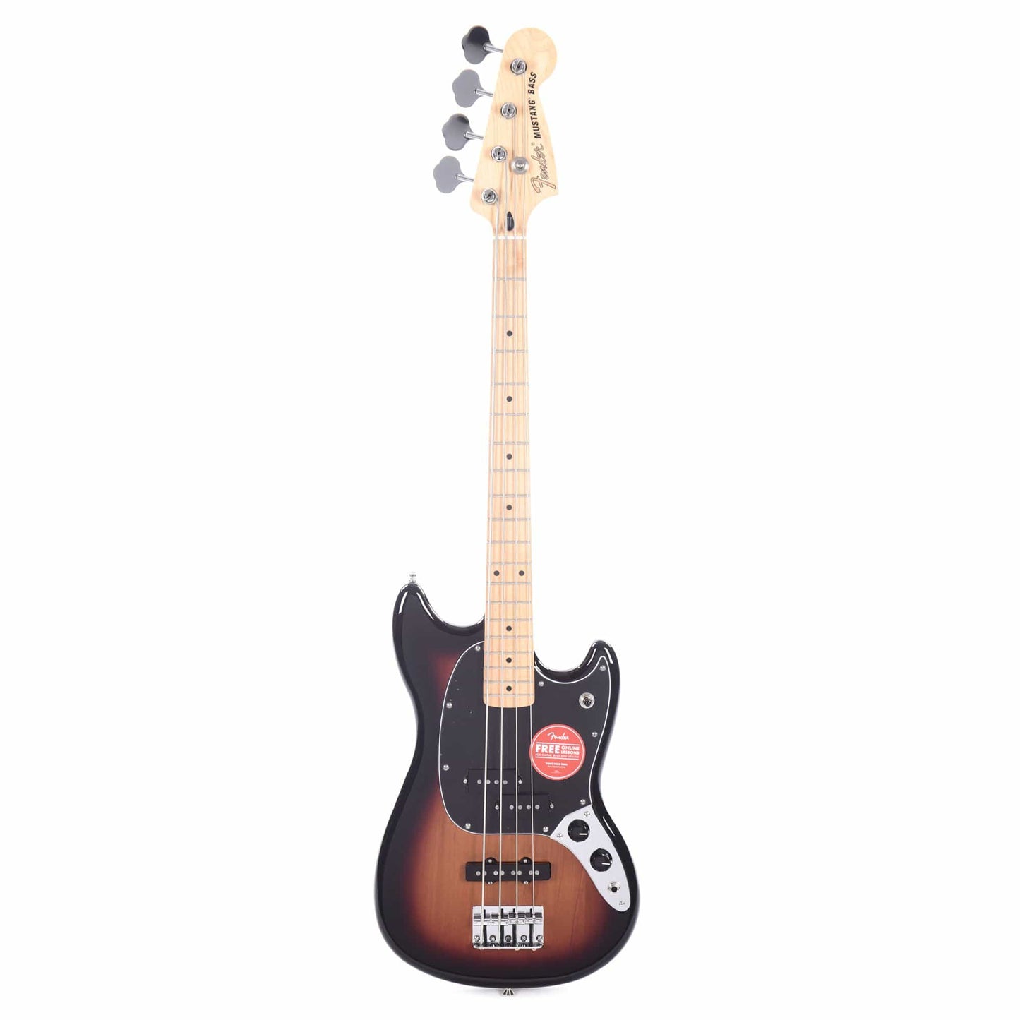 Fender Player Mustang Bass PJ 3-Color Sunburst w/3-Ply Black Pickguard Bass Guitars / Short Scale