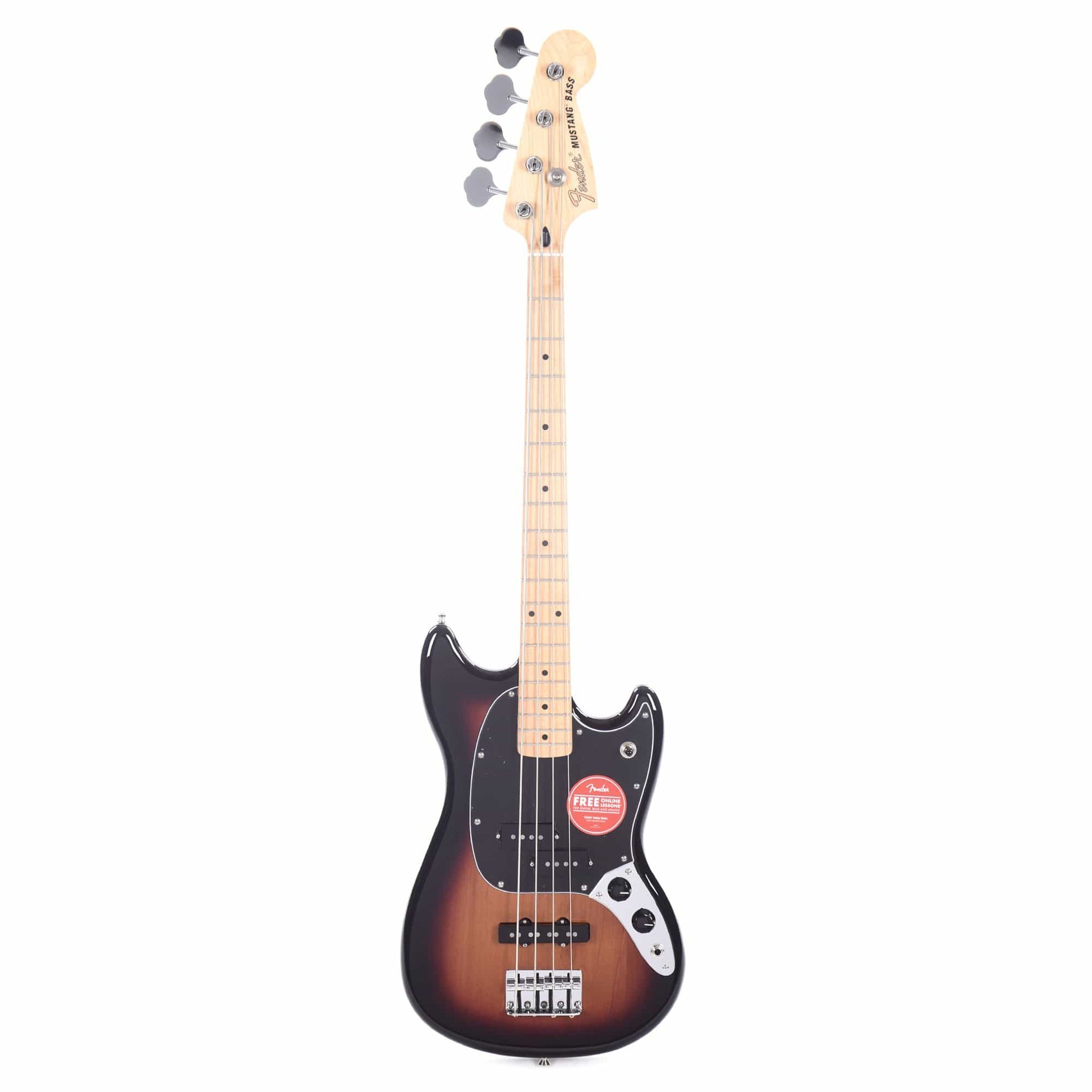 Fender Player Mustang Bass PJ 3-Color Sunburst w/3-Ply Black Pickguard Bass Guitars / Short Scale