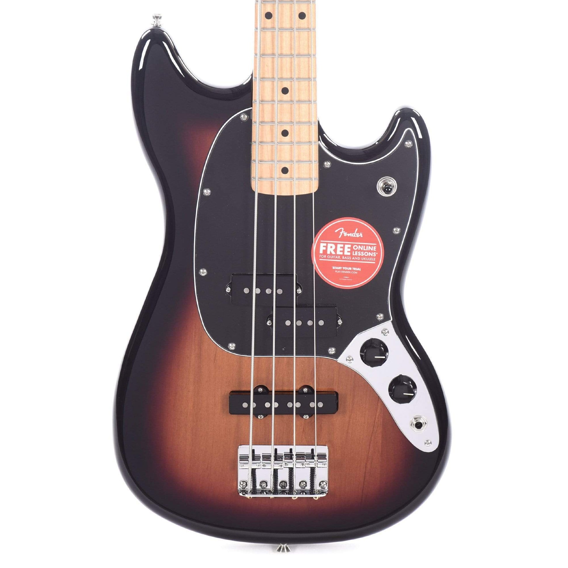 Fender Player Mustang Bass PJ 3-Color Sunburst w/3-Ply Black Pickguard Bass Guitars / Short Scale