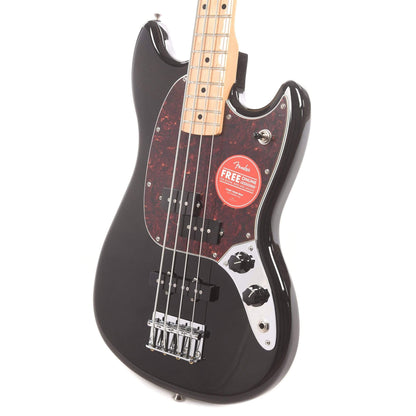 Fender Player Mustang Bass PJ Black w/Tortoise Pickguard Bass Guitars / Short Scale
