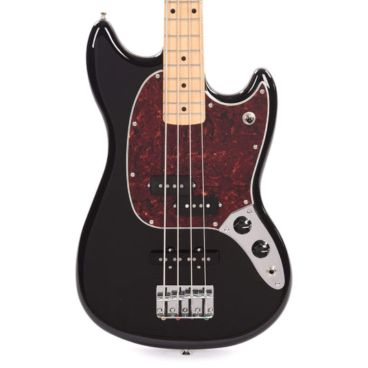 Fender Player Mustang Bass PJ Black w/Tortoise Pickguard Bass Guitars / Short Scale