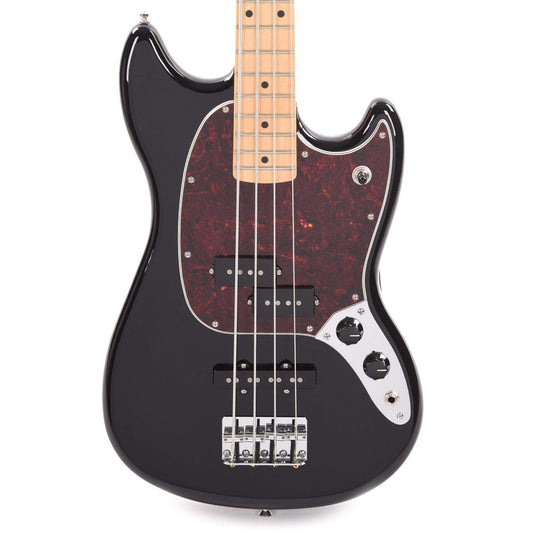 Fender Player Mustang Bass PJ Black w/Tortoise Pickguard Bass Guitars / Short Scale