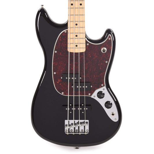 Fender Player Mustang Bass PJ Black w/Tortoise Pickguard Bass Guitars / Short Scale