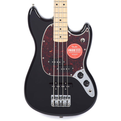 Fender Player Mustang Bass PJ Black w/Tortoise Pickguard Bass Guitars / Short Scale