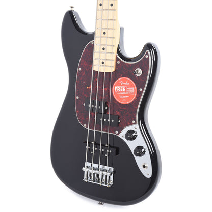 Fender Player Mustang Bass PJ Black w/Tortoise Pickguard Bass Guitars / Short Scale