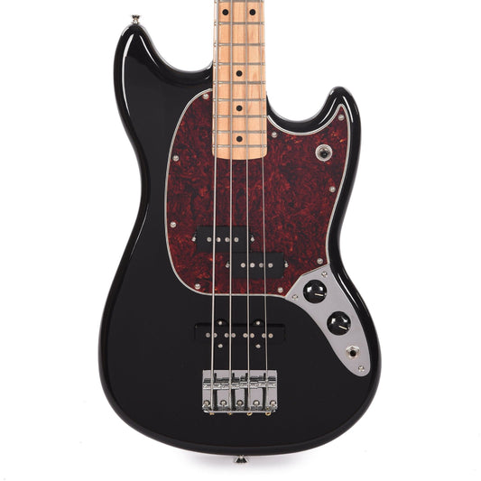Fender Player Mustang Bass PJ Black w/Tortoise Pickguard Bass Guitars / Short Scale