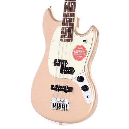 Fender Player Mustang Bass PJ Firemist Gold Bass Guitars / Short Scale