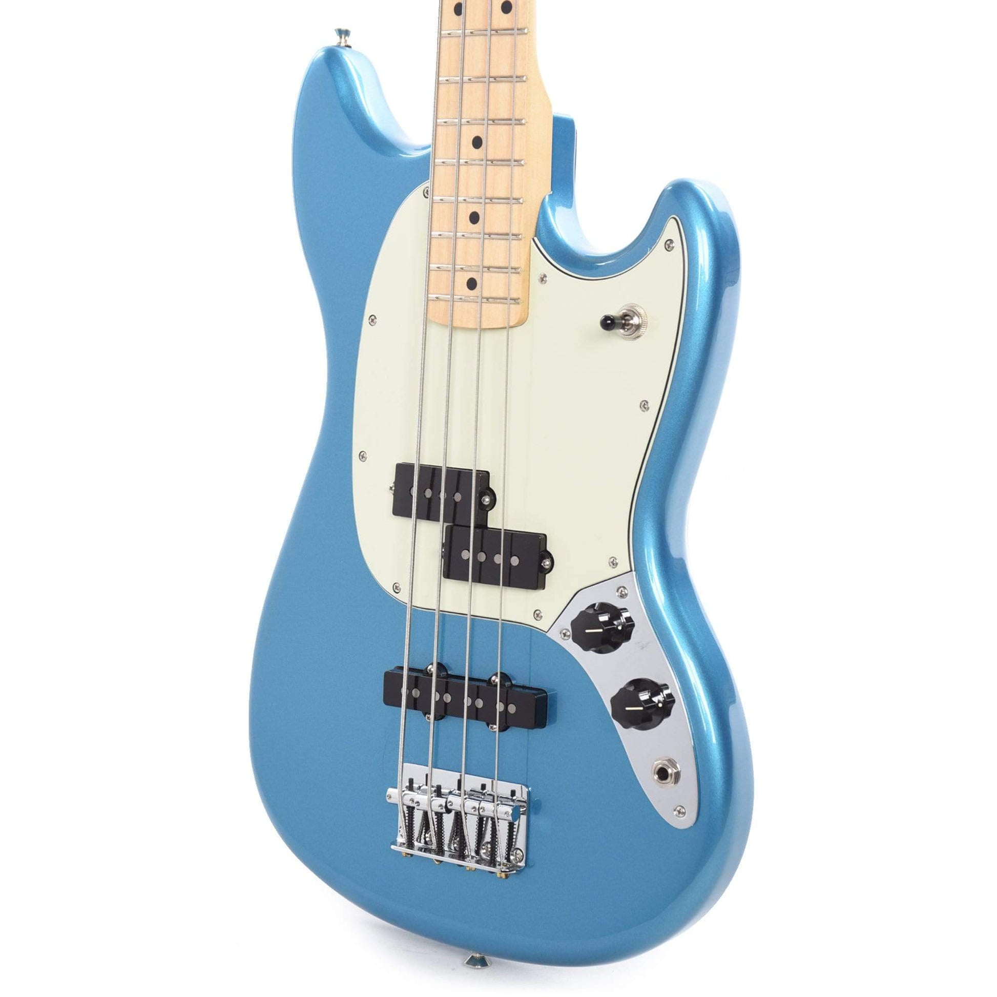 Fender Player Mustang Bass PJ Lake Placid Blue w/Mint Pickguard Bass Guitars / Short Scale